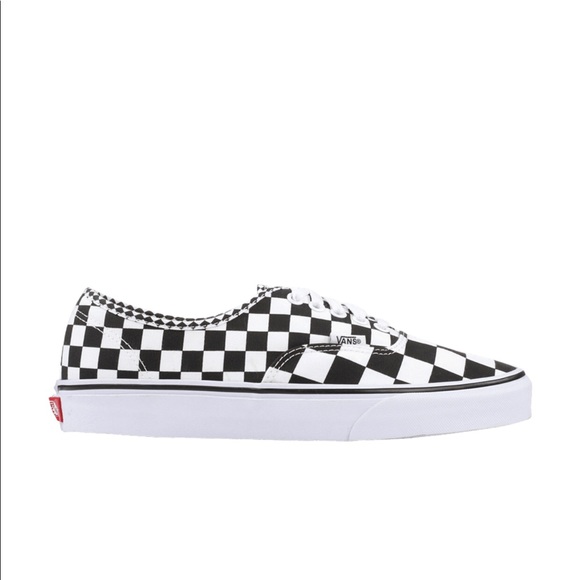 Vans Authentic Mix Checker Sneakers Black/White - Picture 6 of 13